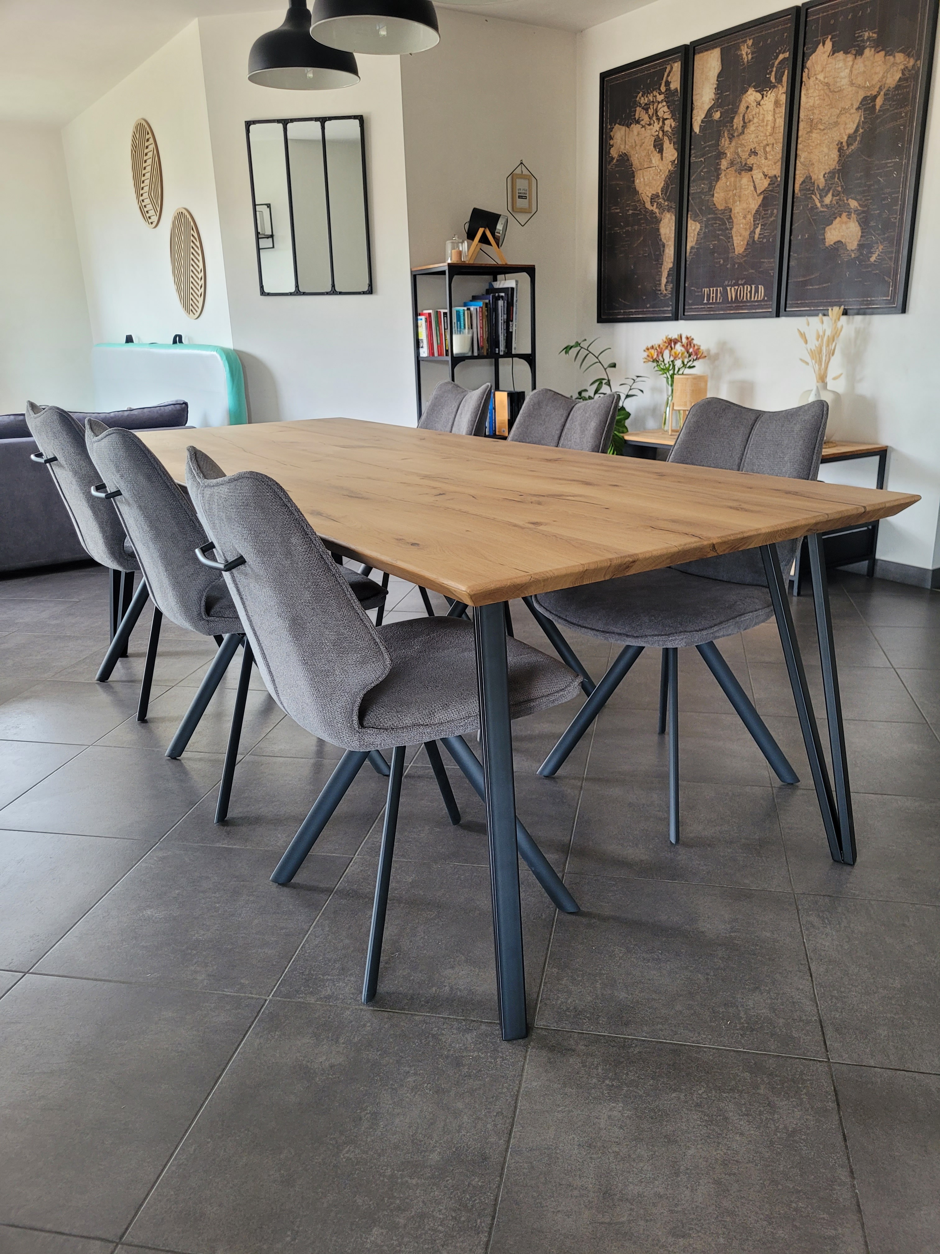 CHAISE SUN gris foncé