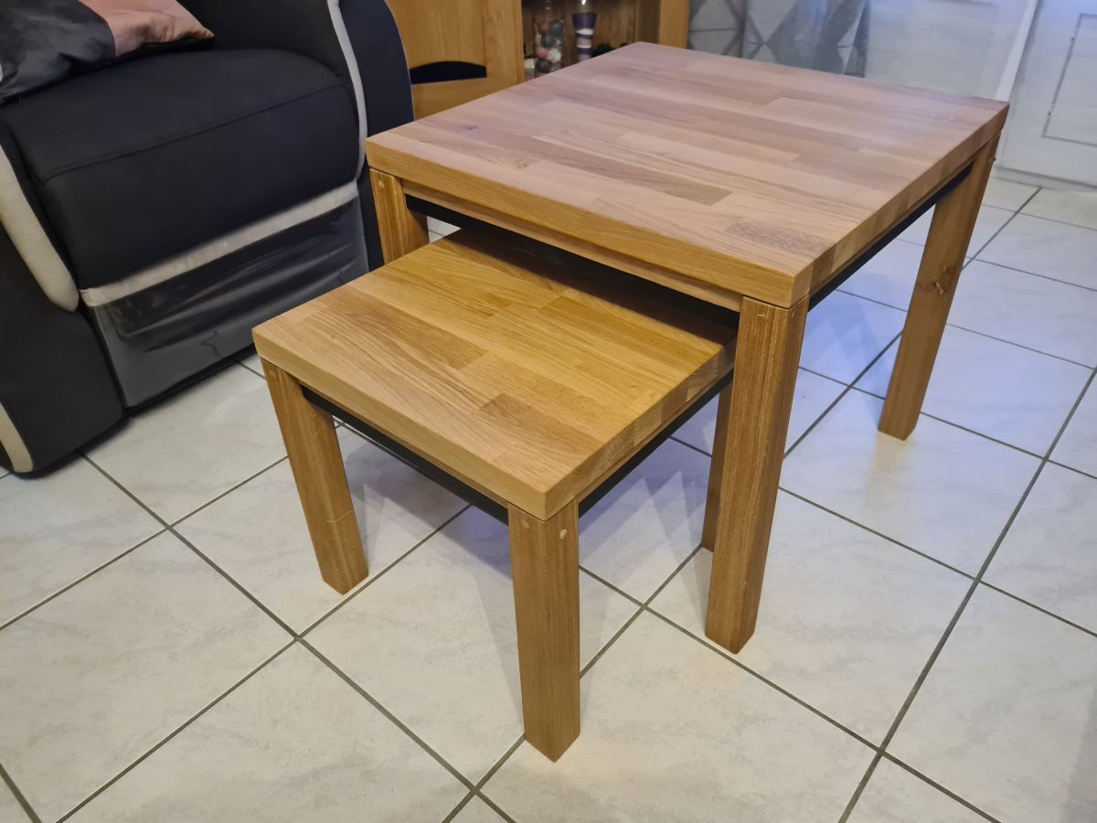 TABLE DE SALON SUR MESURE CHENE MASSIF